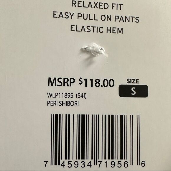 WILDFOX TIE DYE JOGGERS NWT IN RELAXED FIT EASY PULL ON PANTS, ELASTIC HEM - Picture 4 of 6